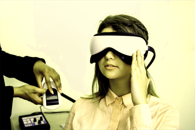 Beauty Device with Eye Massage