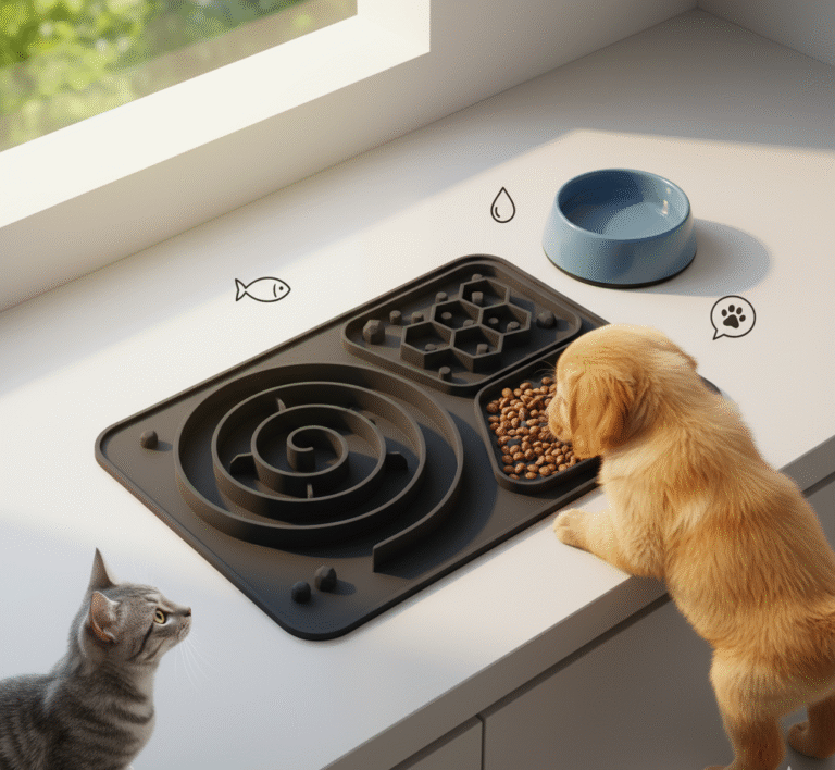 Silicone Dog Lick Mat Large Multi-Functional Slow Feeder Mat